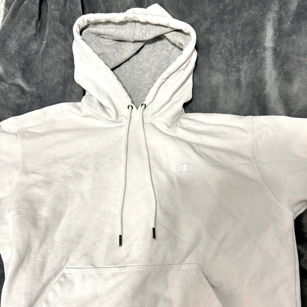 White Champion Hoodie - Medium